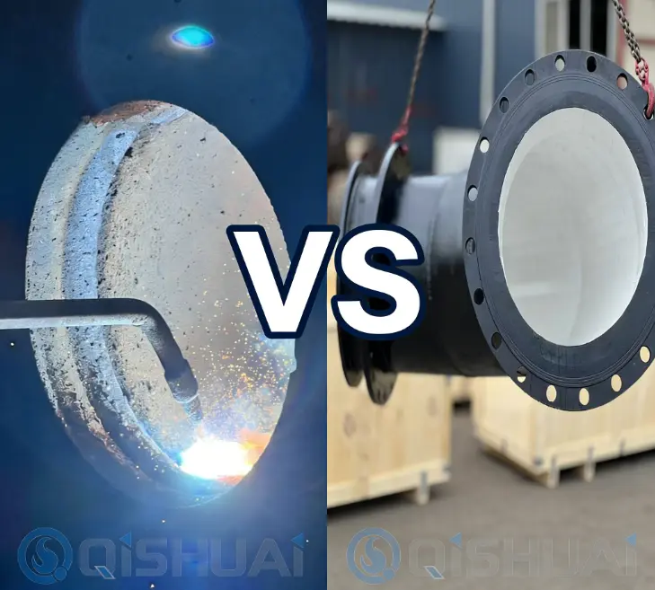 Shandong Qishuai ၏ In-depth Analysis- Chromium Carbide Overlay Pipes နှင့် Alumina Ceramic Lined Pipes အတွက် ရွေးချယ်ခြင်းလမ်းညွှန်၊ စက်မှုလုပ်ငန်းအားလုံးတွင် မြင့်မားသော ပွန်းပဲ့မှုအခြေအနေများအတွက် သင့်လျော်ပါသည်။